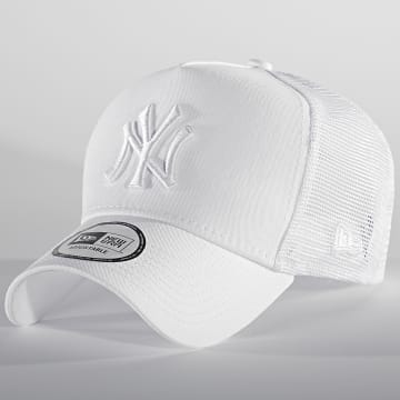  New Era - Casquette Trucker Cotton New York Yankees Blanc