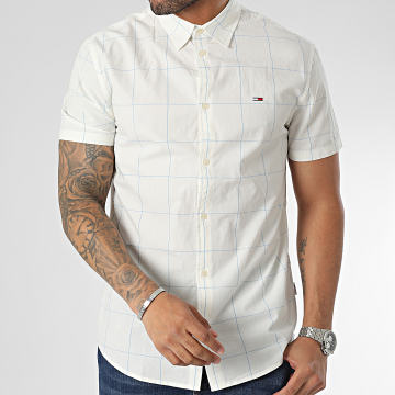 Chemise à Carreaux Homme Grande Taille – 3XL à 6XL – Coton/poly – Manches Courtes – Coupe Loose