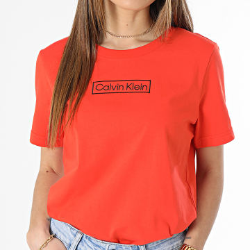  Calvin Klein - Tee Shirt Femme QS6798E Orange