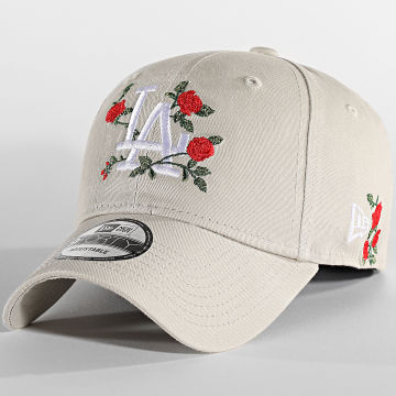  New Era - Casquette 9Forty Flower Los Angeles Dodgers Beige