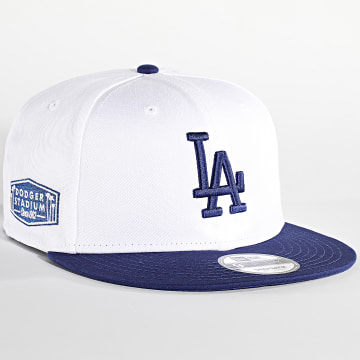  New Era - Casquette Snapback 59Fifty White Crown Los Angeles Dodgers Blanc Bleu Marine