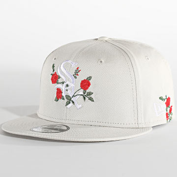  New Era - Casquette Fitted 9Fifty Flower Chicago White Sox Beige
