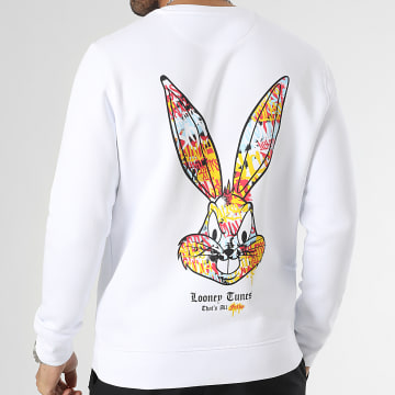  Looney Tunes - Sweat Crewneck Bugs Bunny Graff Blanc