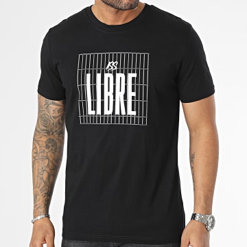 ISS - Tee Shirt Libre Noir Blanc