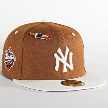  New Era - Casquette Snapback 59Fifty World Series Trail Mix New York Yankees Marron Beige