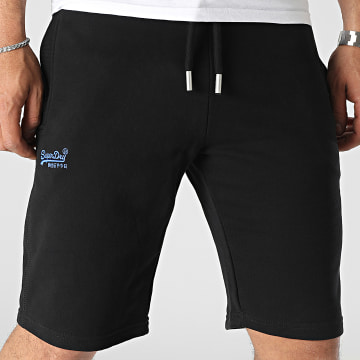Superdry - Pantaloncini da jogging con ricamo logo vintage M7110395A Nero