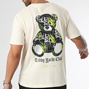  Teddy Yacht Club - Tee Shirt Oversize Large Art3D Series Beige Vintage