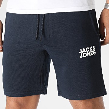  Jack And Jones - Short Jogging New Soft Sweat Bleu Marine