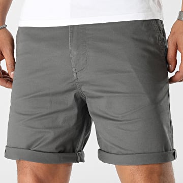  Selected - Short Chino Comfort Gris Anthracite
