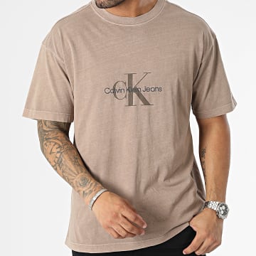 Calvin Klein - Tee Shirt 3306 Marron Clair