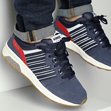 K-Swiss - SI-18 Rannell Suede USA 08533 Vintage Navy Samba White Sneakers