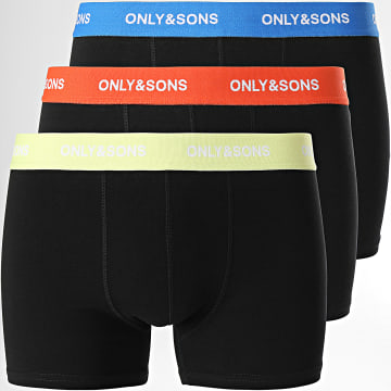 Only And Sons - Lot De 3 Boxers Solid Noir