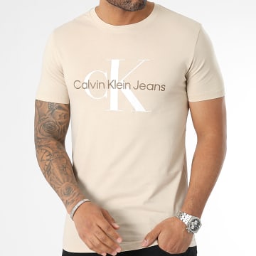  Calvin Klein - Tee Shirt Seasonal Monologo 0806 Beige