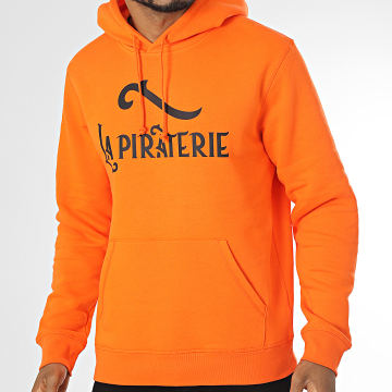 La Piraterie - Felpa con cappuccio Orange Logo Nero