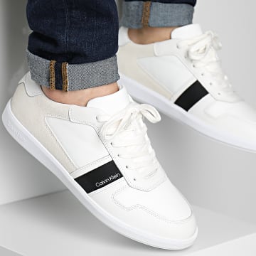  Calvin Klein - Baskets Low Top Lace Up Mix 0491 Triple White