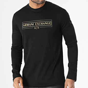  Armani Exchange - Tee Shirt Manches Longues 3RZTAJ-ZJ9AZ Blanc Doré