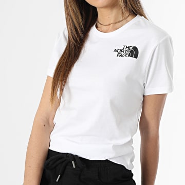  The North Face - Tee Shirt Femme HD Blanc