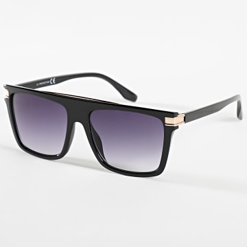  Classic Series - Lunettes De Soleil Doré Noir Dégradé