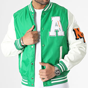  Frilivin - Veste Teddy Vert Blanc