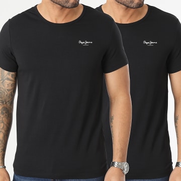  Pepe Jeans - Lot De 2 Tee Shirts PMU10976 Noir