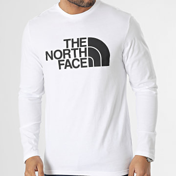  The North Face - Tee Shirt Manches Longues Half Dome A4M8M Blanc