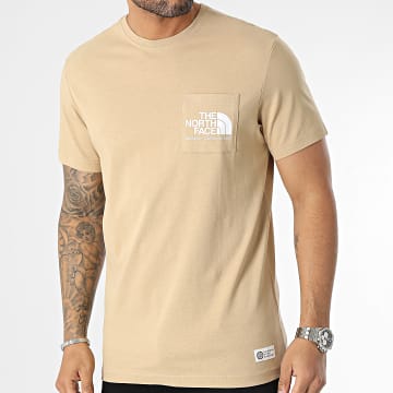  The North Face - Tee Shirt Poche Scrap Berkeley California A55GD Camel
