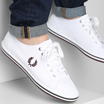  Fred Perry - Baskets Kingston Twill B7259 White