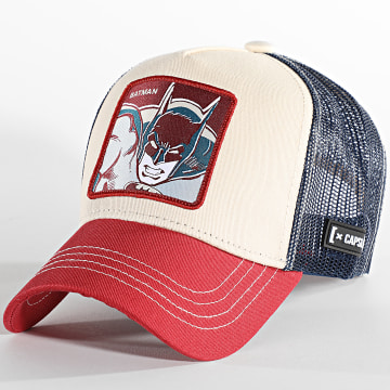  Capslab - Casquette Trucker Batman Beige Rouge Bleu Marine