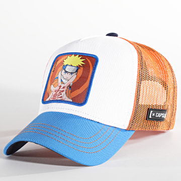  Capslab - Casquette Trucker Naruto Bleu Blanc Orange