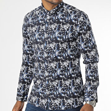 Teddy Smith - Camicia a maniche lunghe Holy White Navy