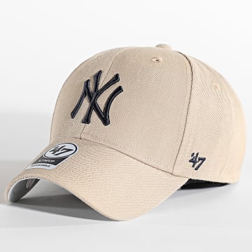 '47 Brand - Casquette MVP New York Yankees Beige Bleu Marine