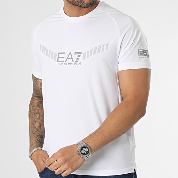  EA7 Emporio Armani - Tee Shirt 3RPT15-PJMEZ Blanc