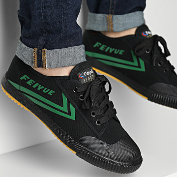 Feiyue - Baskets Low 1920 Black Green