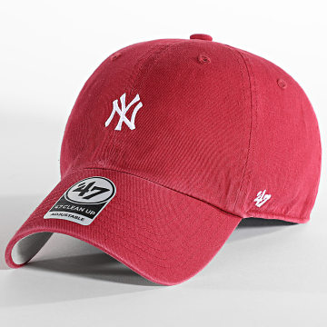  '47 Brand - Casquette Clean Up Mini Logo New York Yankees Rouge