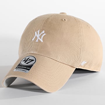  '47 Brand - Casquette Clean Up Mini Logo New York Yankees Beige