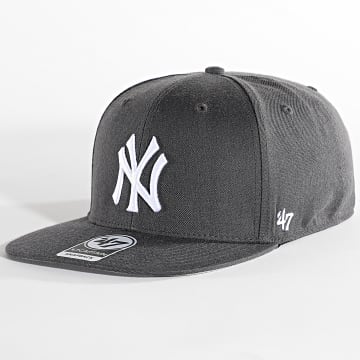  '47 Brand - Casquette Snapback Captain New York Yankees Gris Anthracite