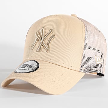  New Era - Casquette Trucker Tonal Mesh New York Yankees Beige