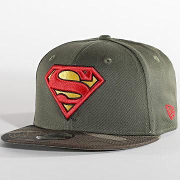 New Era - Cappello snapback per bambini 9Fifty DC Camo Superman Verde