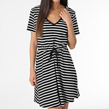  Only - Robe Femme May Noir Blanc