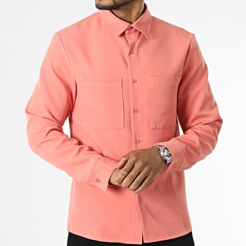 Uniplay - Camicia a maniche lunghe rosa scuro