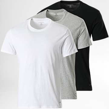 Michael Kors - Juego de 3 camisetas de algodón de alto rendimiento White Grey Heather Black