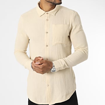  Uniplay - Chemise Manches Longues Beige