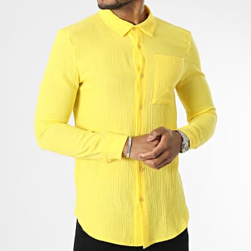 Uniplay - Camicia gialla a maniche lunghe