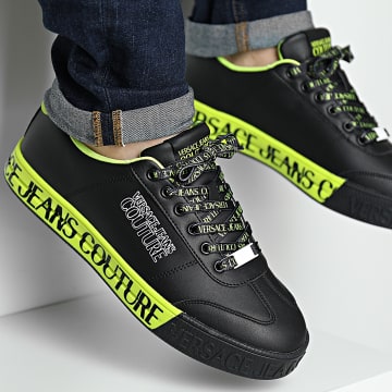  Versace Jeans Couture - Baskets Fondo Atom 74YA3SK6 Black Safety Yellow