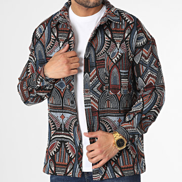  Frilivin - Surchemise Noir Bleu Brique