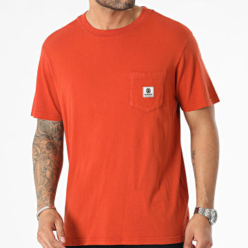 Element - Maglietta basic pocket arancione