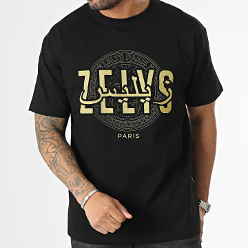  Zelys Paris - Tee Shirt Noir Doré
