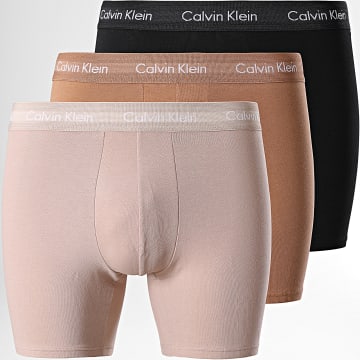  Calvin Klein - Lot De 3 Boxers NB1770A Noir Beige