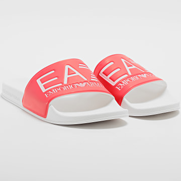  EA7 Emporio Armani - Claquettes XCP001-XCC22 Paradise Pink White