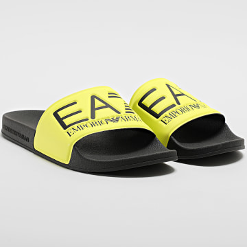  EA7 Emporio Armani - Claquettes XCP001-XCC22 Yellow Fluo Black